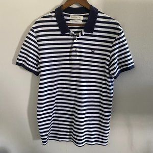 ZARA Perfect Polo Shirt Navy Blue and White